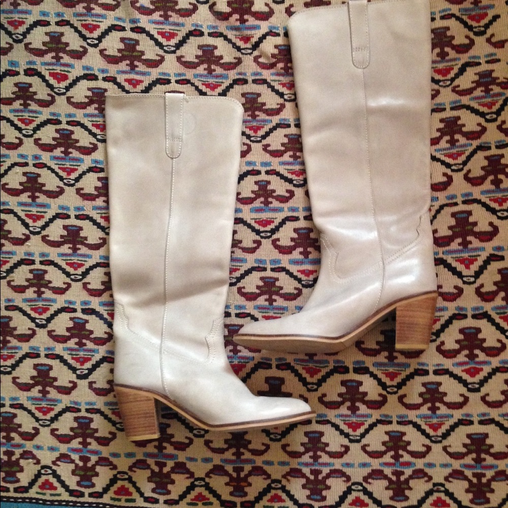 🔥SALE🔥Grey Genuine Leather heel Boots